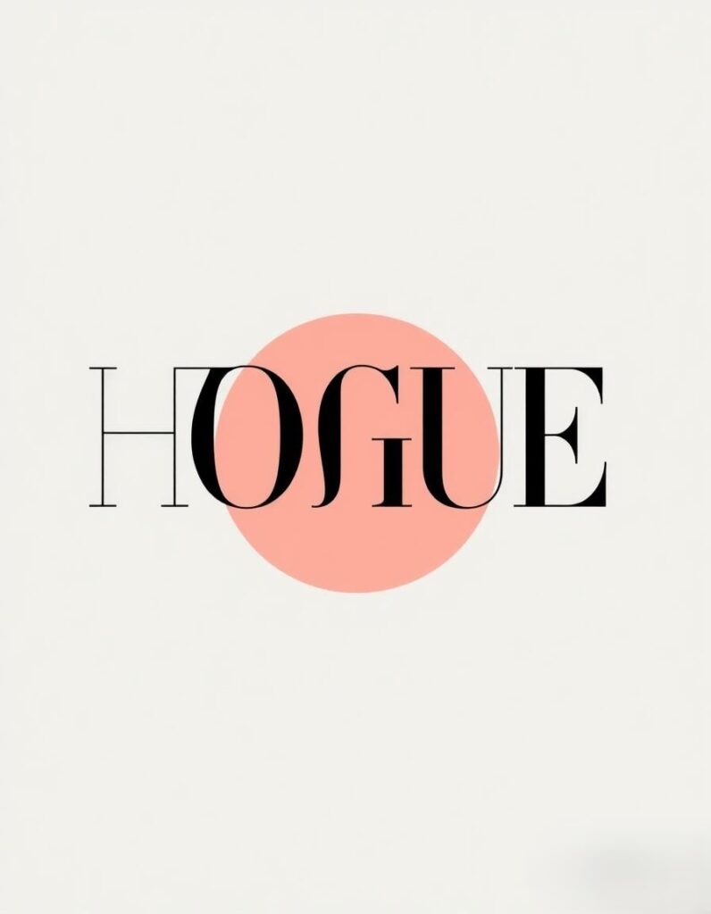 image showing effective minimal use of script fonts