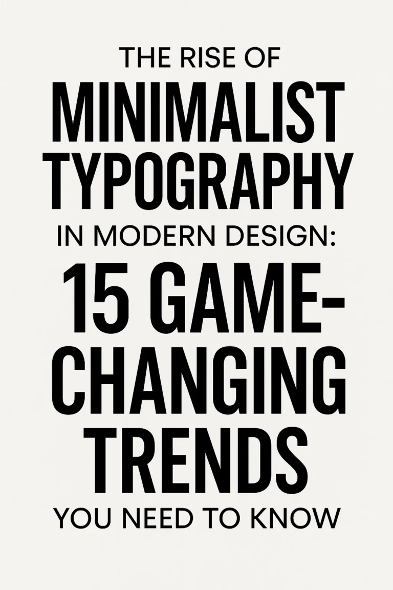 minimalist typography