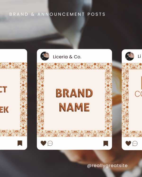 Brand & Announcement Posts Instagram Post
