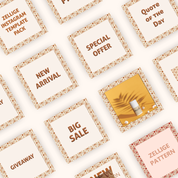 Zellige Instagram template pack