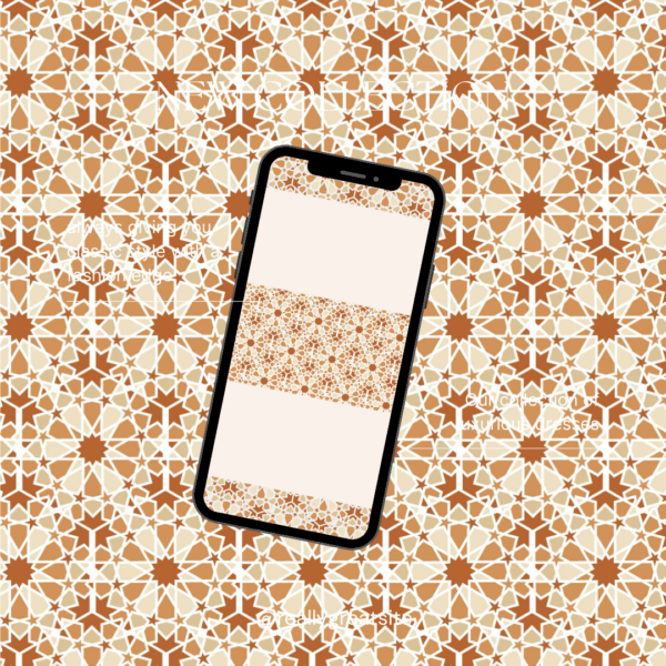 Close-up of the Zellige pattern